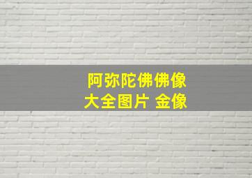 阿弥陀佛佛像大全图片 金像